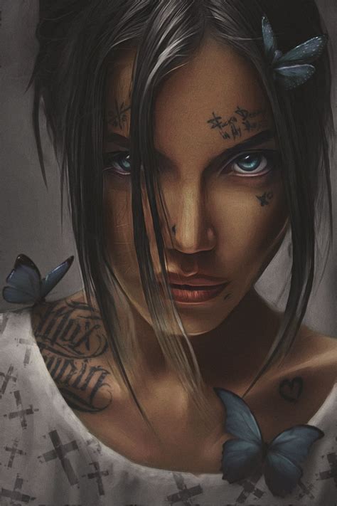 Pin By Marni Moo On Fantasy Art Women Girl Tattoos Dark Art Tattoo