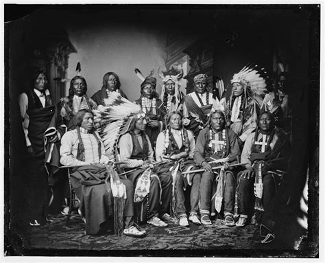 Lakota Delegation At The White House Red Cloud And Indians Standing