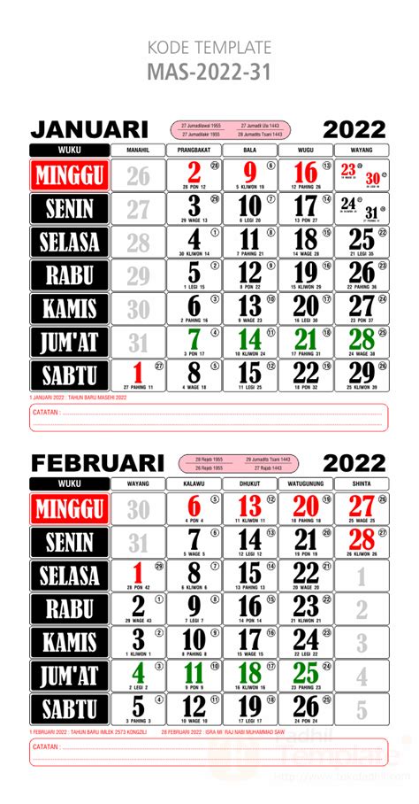 Template Kalender 2022 Mentahan File Kalender 2022 Lengkap Masehi Images
