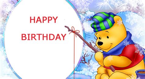 I used a picture from winnie the pooh and a day for eeyore as a template for this. Write Name on Winnie the Pooh Birthday Card - 2HappyBirthday