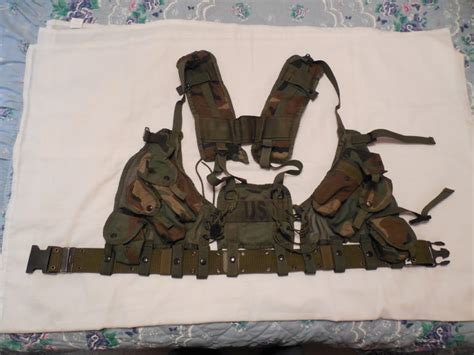 Genuine Us Military Issue Woodland Camo Enhanced Tactical Load Bearing
