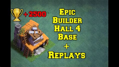 Most Epic Builder Hall 4 Base Coc Bh4 Builder Base Designs Clash