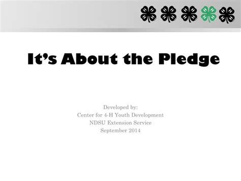 Ppt Its About The Pledge Powerpoint Presentation Free Download Id