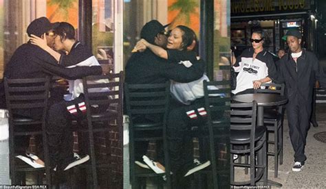 Rihanna And Boyfriend Aap Rocky Get Cuddly While On A Romantic Date In