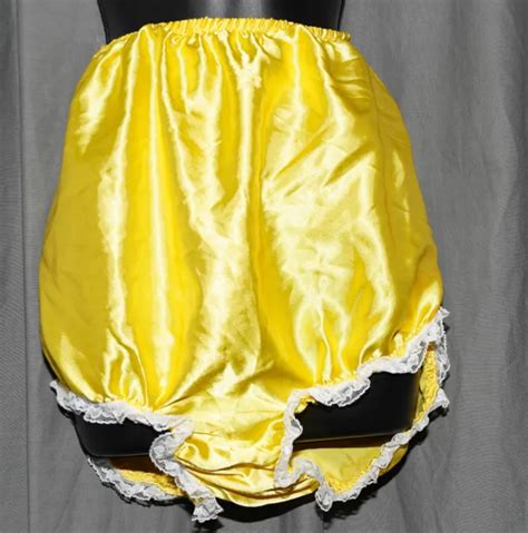 Vintage Satin High Waist Granny Panties Slippery Slick Silky Slinky Sissy W 36 13 50 Picclick