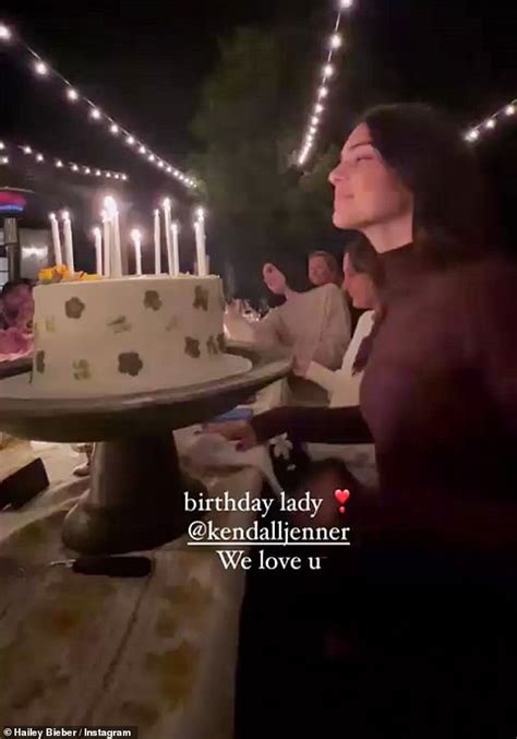 Kendall Jenner Blows Out Her Candles At Her Intimate Birthday Bash As Her Bff Hailey Bieber