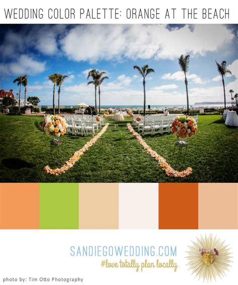 Orange At The Beach Color Palette Board Reminds You Why You Want To Wed