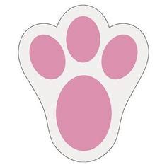 12 easter bunny rabbit footprints egg hunt trail party game paws feet children. Pin by Muse Printables on Printable Patterns at PatternUniverse.com | Easter bunny template ...