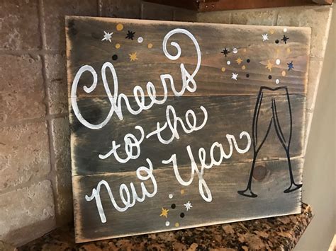 Happy New Year Sign Etsy Happy New Year Signs Fun Signs Bar Signs