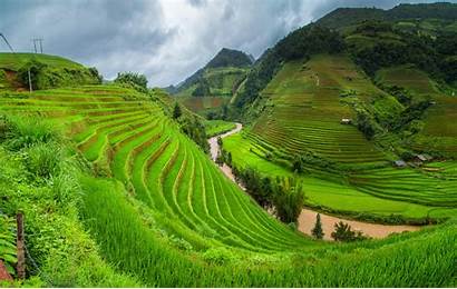 Vietnam Landscape 4k Wallpapers Background Terrace Abyss
