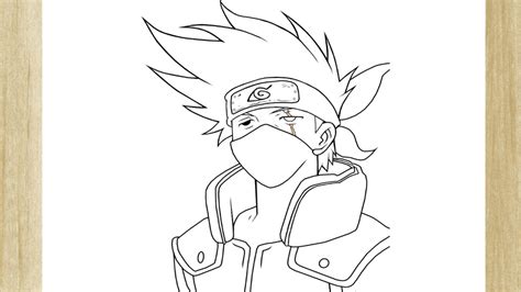 COMO DESENHAR O KAKASHI HATAKE DE NARUTO HOW TO DRAW KAKASHI HATAKE FROM NARUTO YouTube