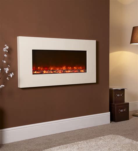 Celsi Electriflame Ivory Wall Mounted Electric Fire Stanningley Firesides