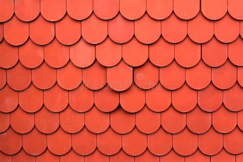 Close Up Of Red Roof Texture Tile For Background Stock Photo Image Of