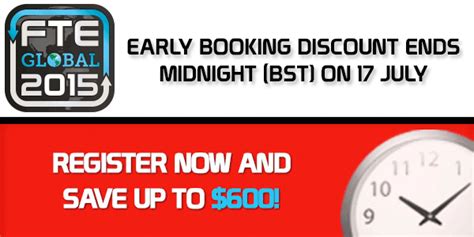Fte Global 2015 Early Booking Discount Ends On Friday