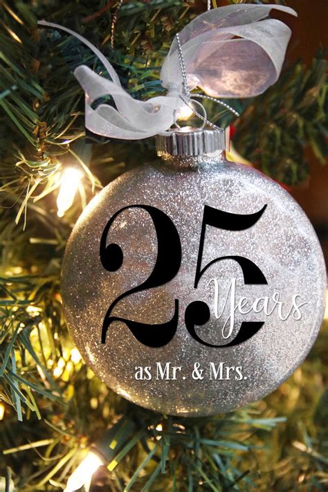 Th Wedding Anniversary Christmas Ornament Personalized Etsy