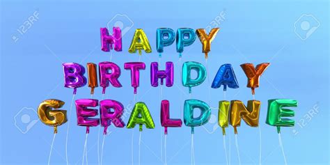 Happy Birthday Geraldine