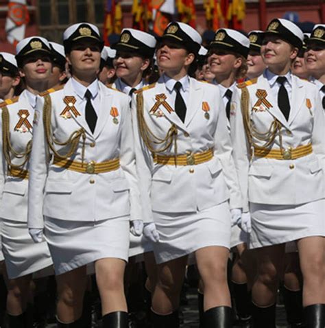 Russias Vladimir Putins All Female Miniskirt Army March In Sexist Military Parade World