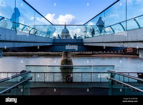 The Millennium Bridge London Uk Stock Photo Alamy