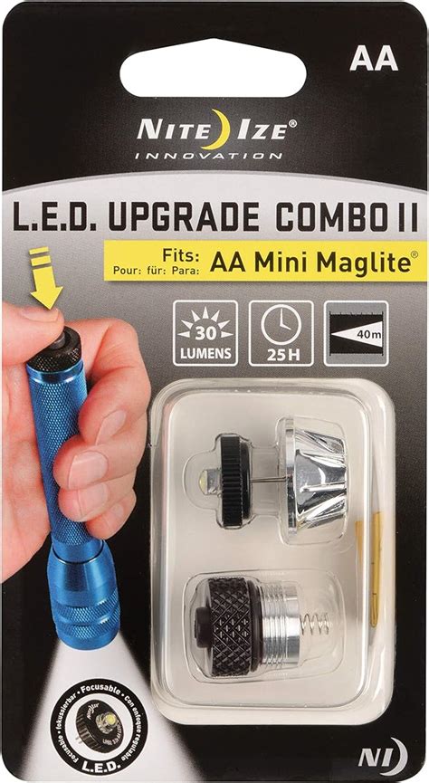 Nite Ize Led Flashlight Upgrade Fits Aa Mini Maglite