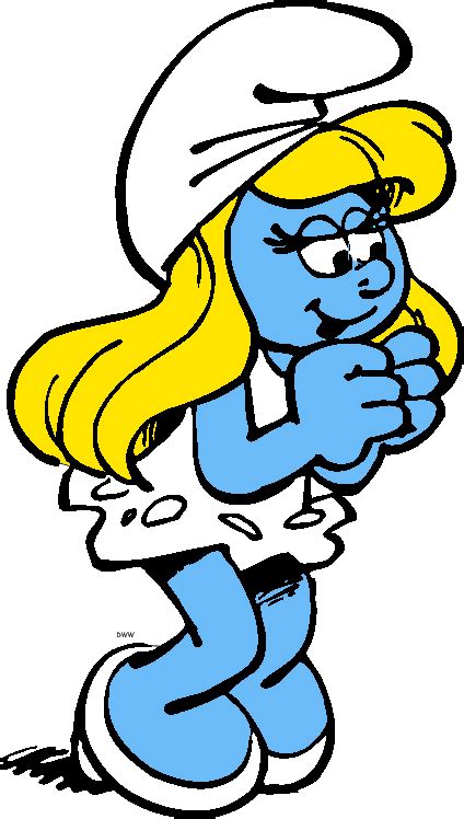 To write or have something written down on paper for confirmation or evidence. Smurfs clipart - Clipground