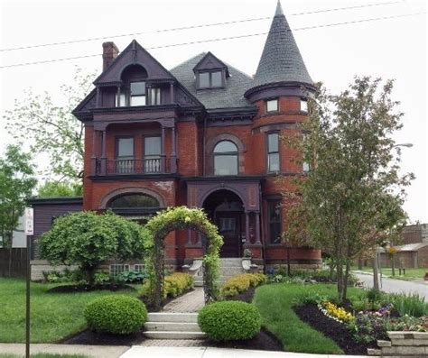 As the name suggests, victorian village is characterized by large victorian homes from the early 1900s. An historic Bryden Rd mansion, circa 1890...Columbus, Ohio ...