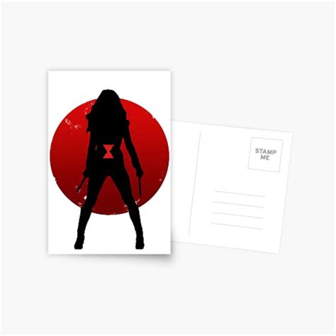 Widow Silhouette Emblem Postcard For Sale By Rackhamgreg Redbubble