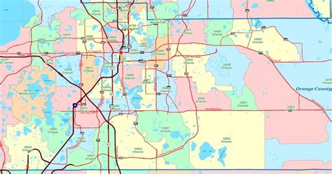 Map Of Zip Codes In Orlando World Map