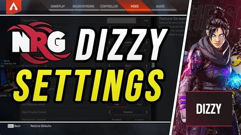 Dizzy Apex Legends Settings 2019 Detailed Youtube