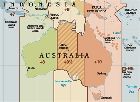 Time Zones Of Australia X Post Raussiemaps Australia