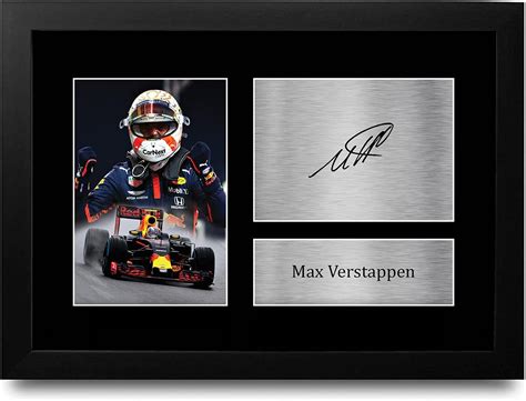 Hwc Trading Fr A4 Max Verstappen Formula 1 Ts Printed Signed