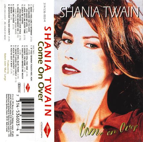Shania Twain Come On Over 1997 Canada Cassette Album Shania Twain