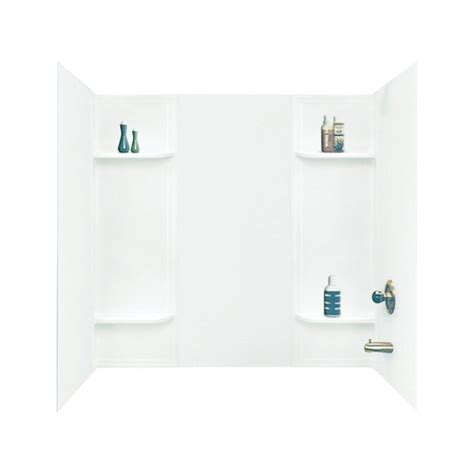 These days more and more primary bathrooms are separating the tub and shower so that now you have a dedicated shower space and a separate bathtub. Mustee DURAWALL White Fiberglass/Plastic Composite Bathtub ...