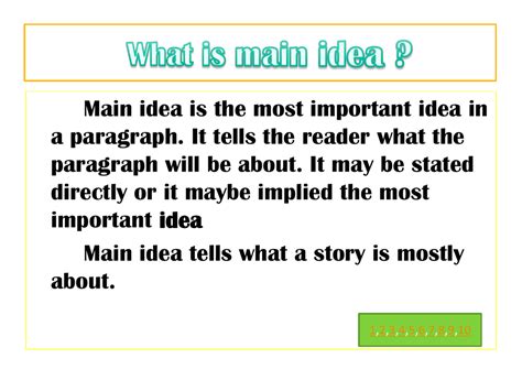 Recognize And Finding The Main Idea Of Paragraph