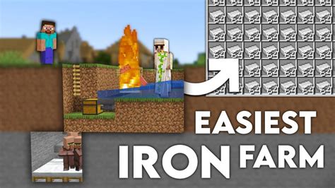 Minecraft Easy Iron Farm 119 Iron Farm Tutorial Creepergg