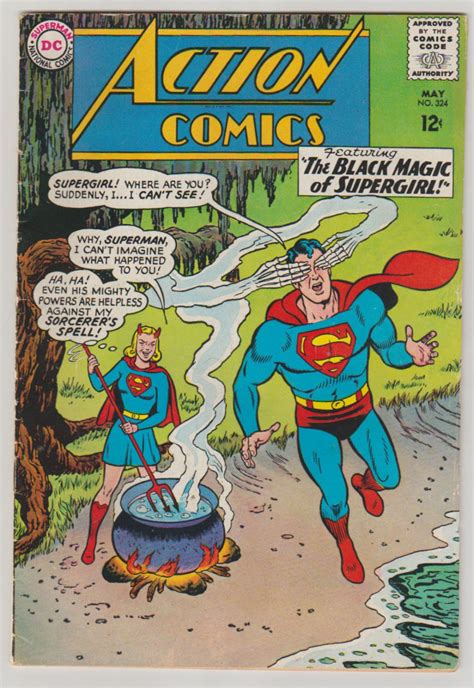 Action Comics Vol 1 324 Silver Age Comic Book FN 6 0 Etsy
