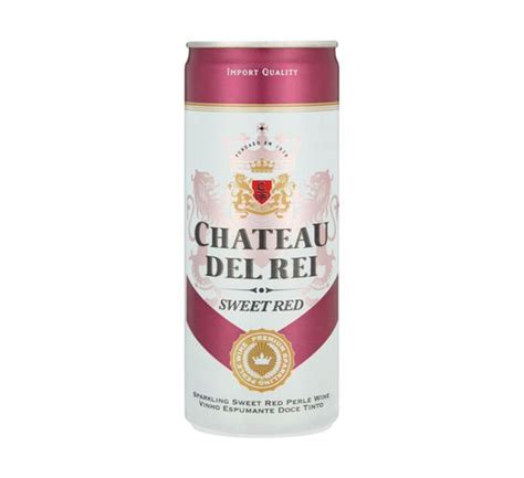 Chateau Del Rei Sparkling Sweet Red Wine 6 X 250 Ml Makro