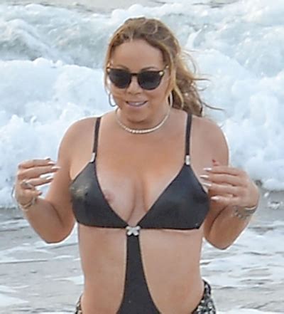 Mariah Carey マライヤキャリー がハワイのビーチで乳首ポロリ セクシーニュース