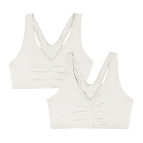 Hanes Hanes Womens 2 Pack Comfortflex Fit Cotton Pullover Bra Style H570