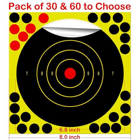 Buy Shooting Targets 7 Inch And 12 Inch Adhesive Shooting Targets Reactive Self Stick Splatter