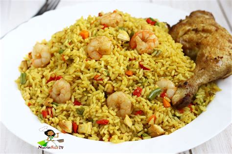 Chicken And Shrimp Fried Rice Nigerian Food Tv