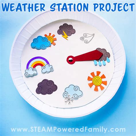Kids Weather Station Activity Preschool Paper Plate Craft Project