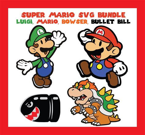 Super Mario Svg Bundle Svg Images Collections