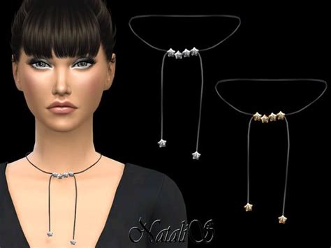 Multi Stars Leather Choker Found In Tsr Category Sims 4 Female