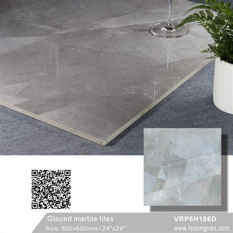 Building Material China Foshan Gray Glazed Marble Polished Porcelain