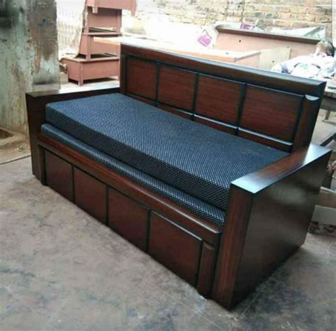 Brown Wooden Sofa Cum Bed For Home Sizedimension 60 X 75 At Rs