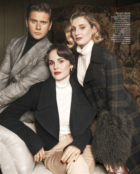 Michelle Dockery Allen Leech And Laura Carmichael Town And Country