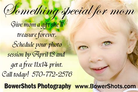 Bowershots Photography Mothers Day Special 2013