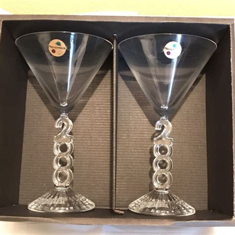 Nib 2000 Cristal D Arques Millennium Crystal Flute Cocktail Glasses 8 H Ebay