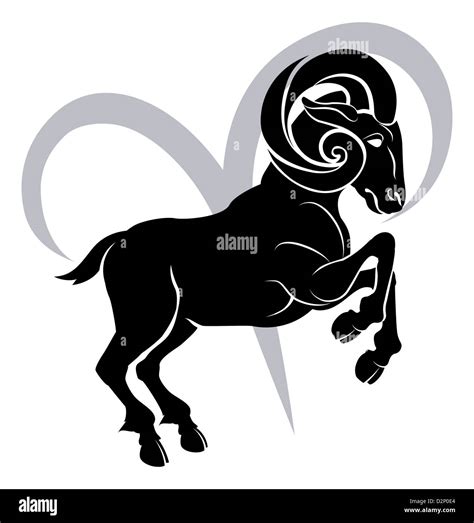 Illustration Of Aries The Ram Zodiac Horoscope Astrology Sign Stock