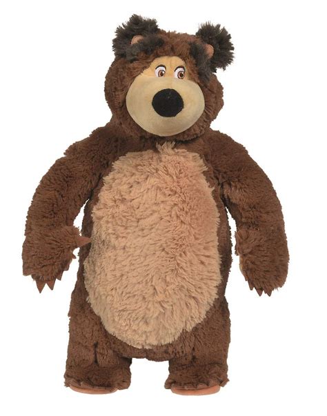 Masha And The Bear Bear Plush Toy 43cm Uk Toys And Games
